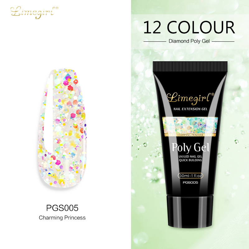 30ML uñas arte papel libre titular extensión rápida modelo de cristal pegamento indoloro UV extensión pegamento indoloro fototerapia cristal pegamento