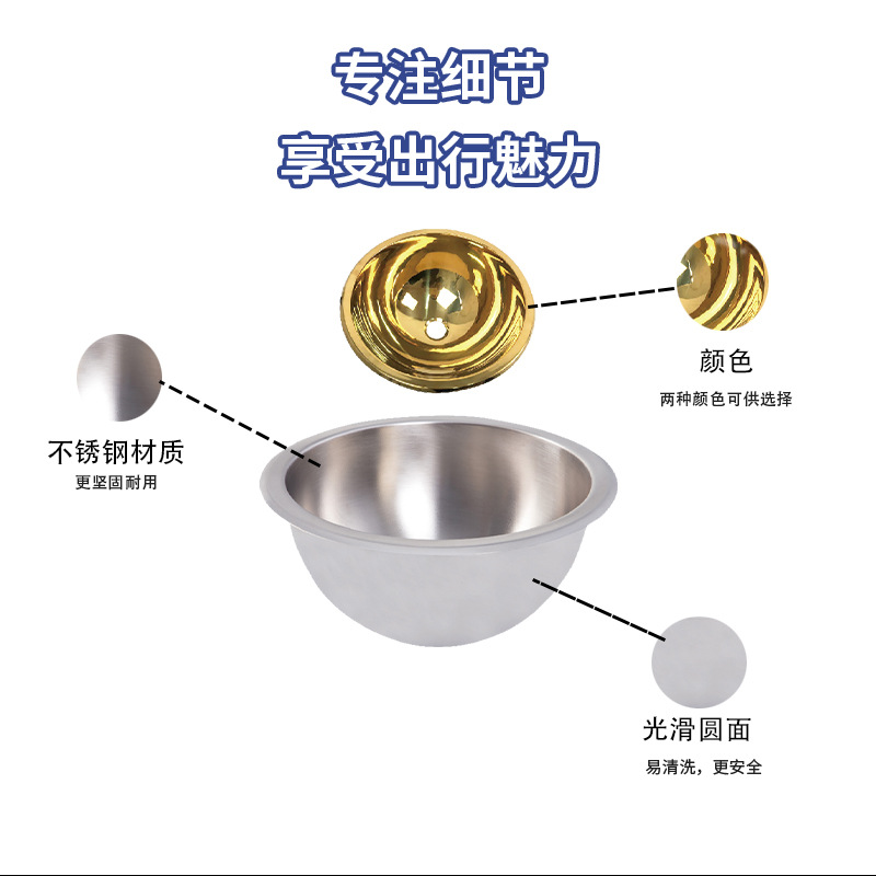 Ventas directas de fábrica Guangrun genuino hogar RV yate apartamento mini fregadero redondo GR-577