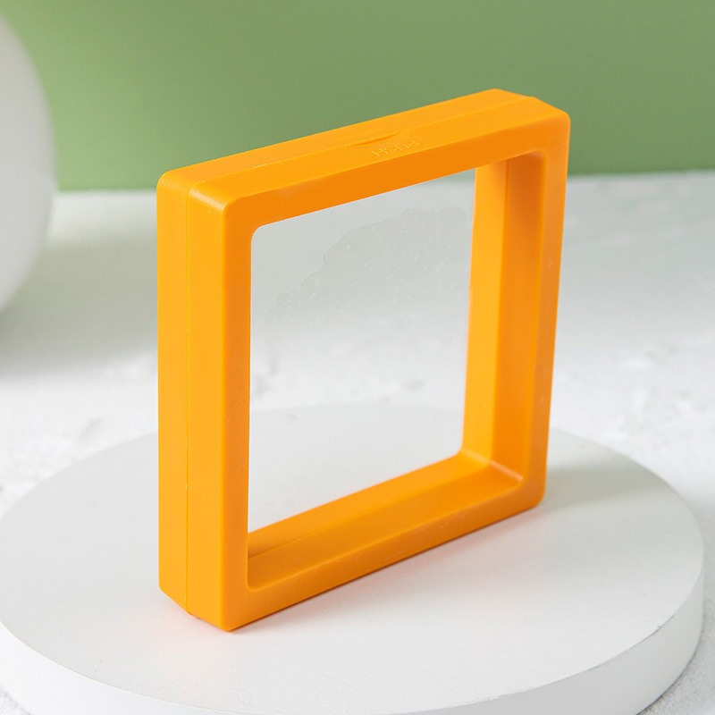 서스펜션 박스 (햇빛 오렌지) 9*9*2cm; 내경 9.5*9.5*3.5cm