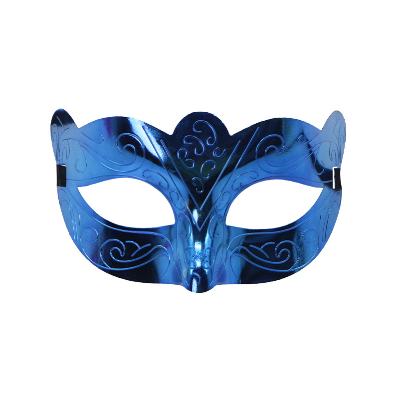 Venta caliente transfronteriza galvanoplastia calada Carnaval de Halloween multicolor de media cara Los hombres admiten máscara de fiesta máscara de bar