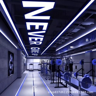 Led Letter Light Gym Special-Shaped Light Shopping Mall Internet Cafe Supermarket Industrial Style Modeling Light Dance Room Creative Chandelier