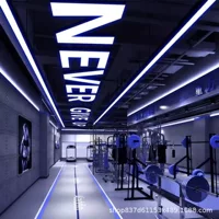 светодиодный светильник для спортзала, светильник специальной формы, торговый центр, интернет-кафе, супермаркет, промышленный стиль, моделирование, светильник для танцевальной комнаты, креативная люстра