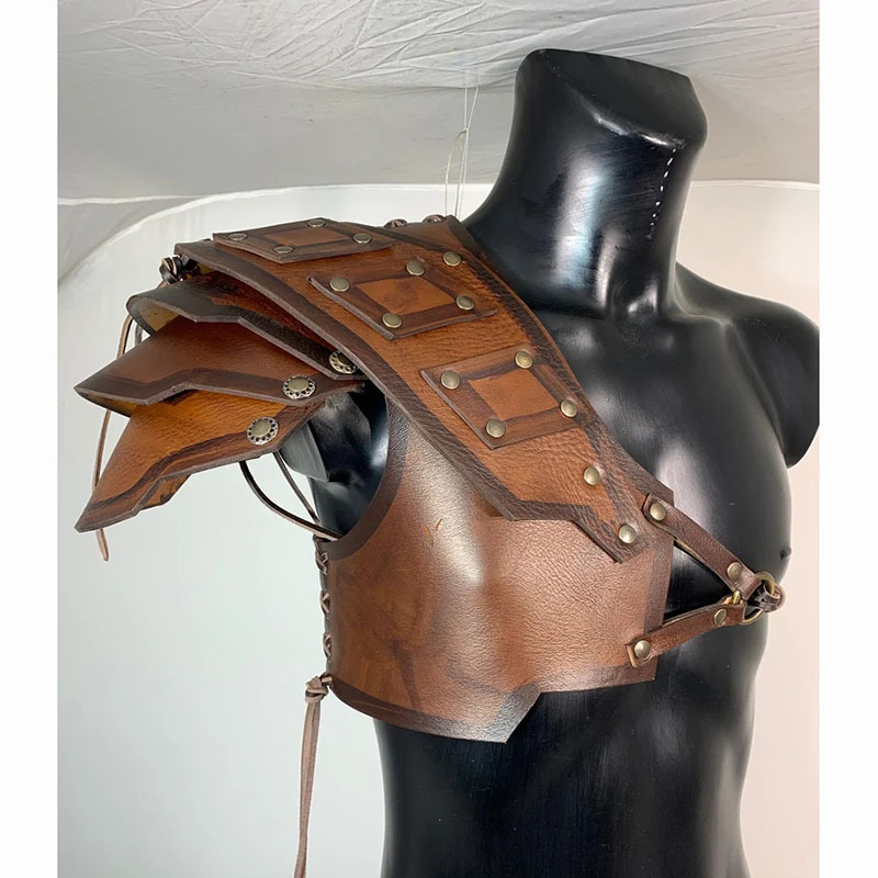 European Medieval Viking Pirate Shoulder Armor Cosplay Carnival Halloween Knight Play Props Shoulder Guards