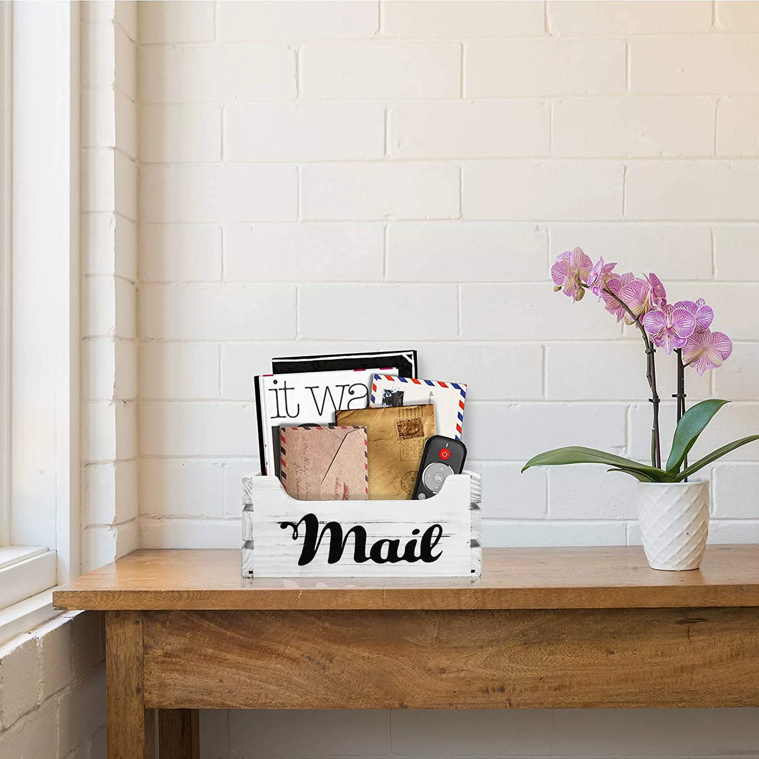 Деревянный ящик для хранения в стиле кантри ящик для хранения ванной дома гостиная балкон Настольный ящик для хранения