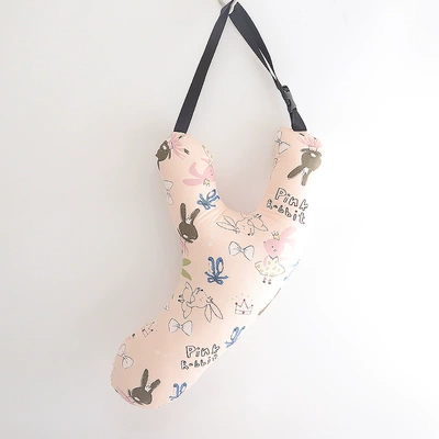 Children's Car Headrest, Car Headrest - letter-y-pink-rabbit-high-65-width-32cm
