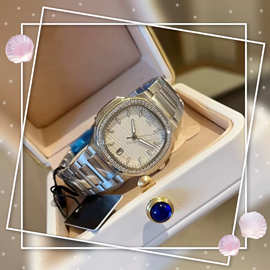 3K厂PPF厂百搭鹦鹉螺时尚女士石英表女神pp7118系列镶钻女表代发