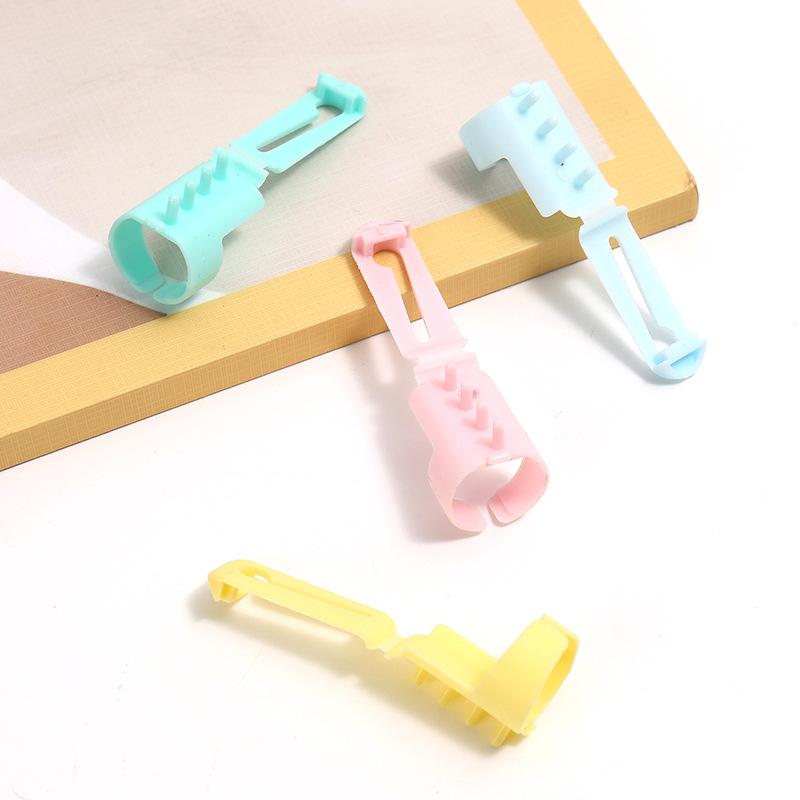 彩色塑料毛线分线器手指套手工毛衣编织小配件毛线引线器分线器