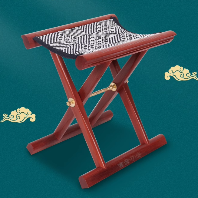Shandong Solid Wood Folding Portable Stool Shoe-Changing Chair Unique Gift