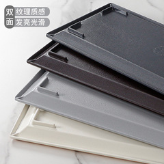 Melamine tableware coffee tea cup water cup bread tray plastic wood grain cups commercial bamboo pattern rectangular dinner plate