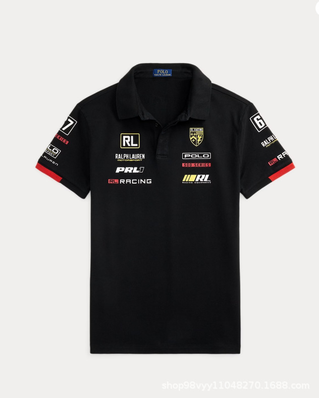 クロスボーダーF1レース新型ボタンPOLOシャツオートバイ服マウンテンバイク通気速干半袖POLOメンズかっこいい|undefined