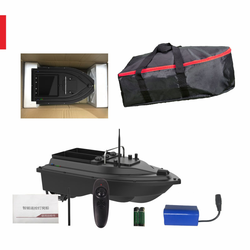跨境智能遥控双仓打窝船 500米远距离自动拉钩钓鱼投饵船厂家直供