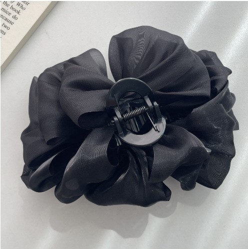 4395 Black Organza Cloud Clip