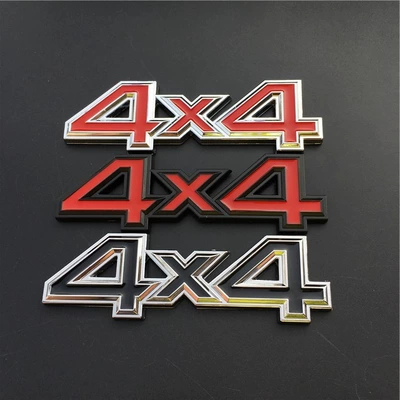 Suitable for Off-Road Four-Wheel Drive Car Logo H6 Jeep Wrangler Jeep Metal Modified Car Sticker 4X4 Body Tail Logo