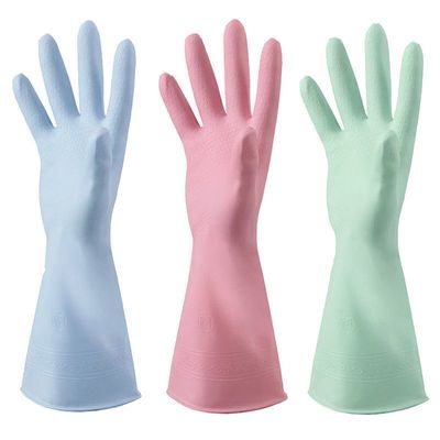 glove Dishwasher Housework men and women thickening durable summer kitchen clothes rubber Thin section clean glove Cross border