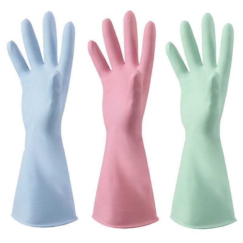 glove Dishwasher Housework men and women thickening durable summer kitchen clothes rubber Thin section clean glove Cross border