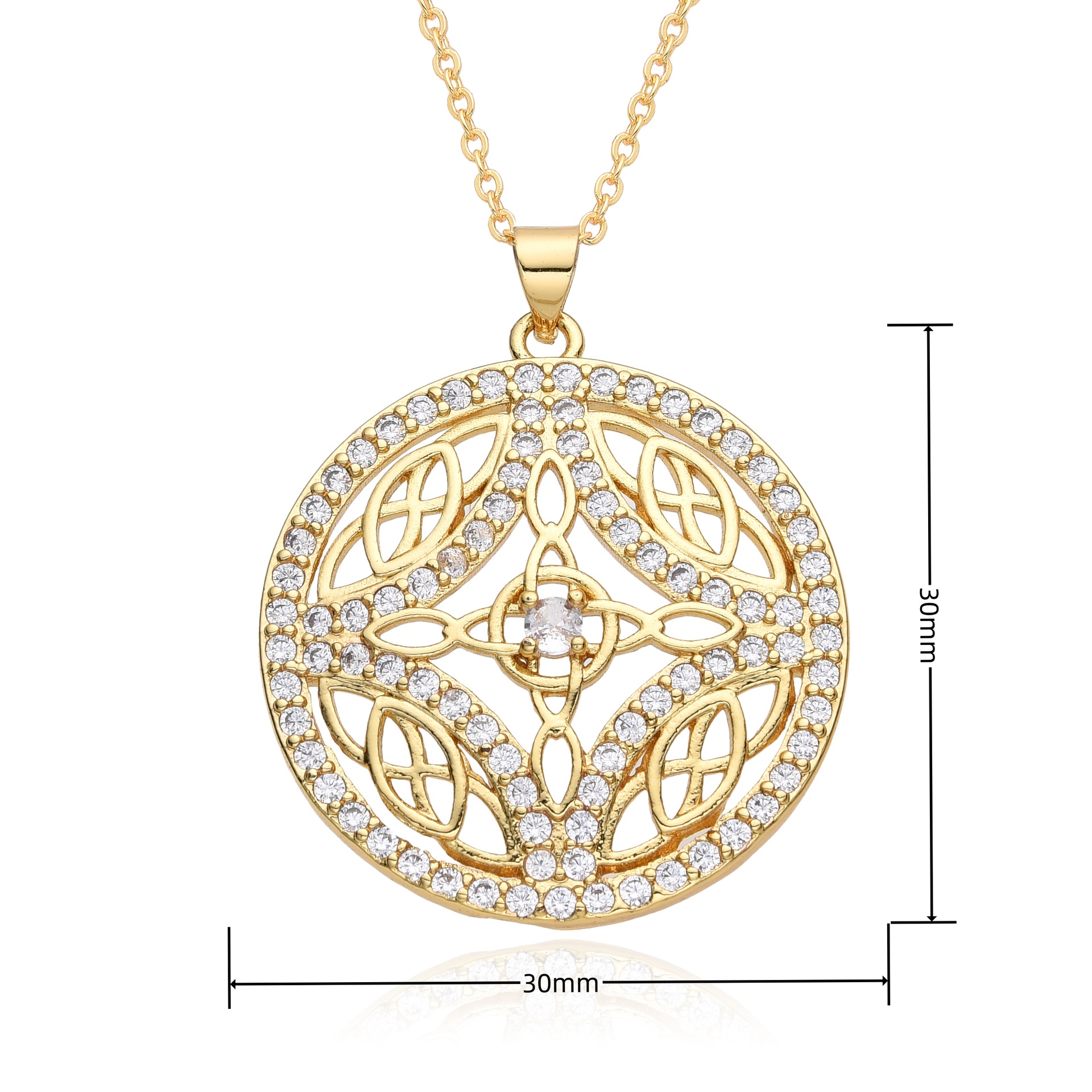 18g Weight Copper Pendant Material Zircon Inlay Material Pendant Necklace Classification Copper Chain Material 1 Piece Quantity Holiday, Travel, Daily Occasion Copper Material Cross, Witches Knot Pattern Women's Gender Inlay Design Casual, Simple Style, Streetwear Style Wholesale Jewelry Casual Simple Style Streetwear Cross Witches Knot Copper Zircon Inlay Pendant Necklace 12