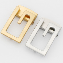 3.5宽不锈钢扣头品质男士精致钢扣百搭平滑板扣头现货批发