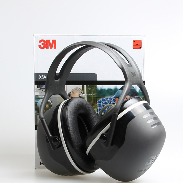 3M PELTORX5A降噪头带式耳罩 消音睡眠用学习阅读音降防噪声耳罩