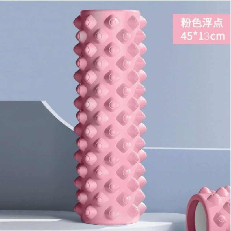 泡沫轴实心狼牙棒月牙款瑜伽柱专业瘦腿神器滚轴肌肉放松健身器材|undefined
