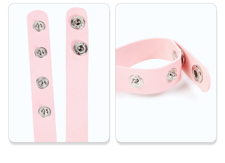 SM Leg Ring with Metal Buckle in PU Leather, Light Bondage Wearable Adult Accessory — detail image 2