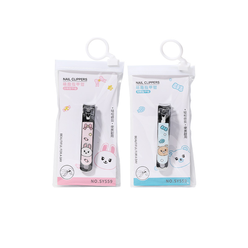 LMLTOP animado atrapadores de uñas de acero inoxidable un solo paquete de herramientas de manicura de uñas SY559