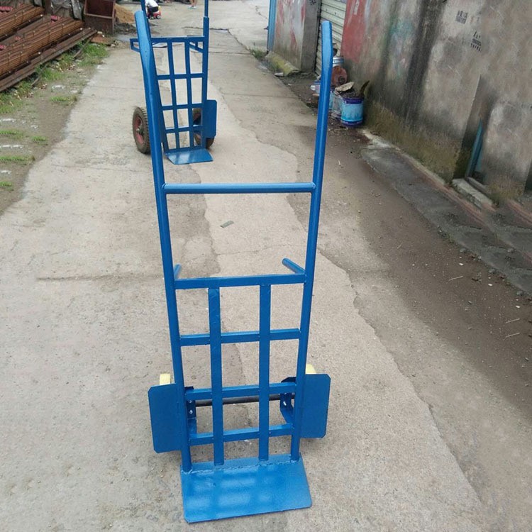 Tool car carrying load and pull goods small wheel tiger car thickened two-wheel hand push tiger car goods climbing stairs labor-saving