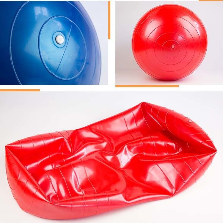 Hot selling thickened explosion-proof peanut fitness ball children's sensory training sports massage ball yoga ball inflatable capsule ball