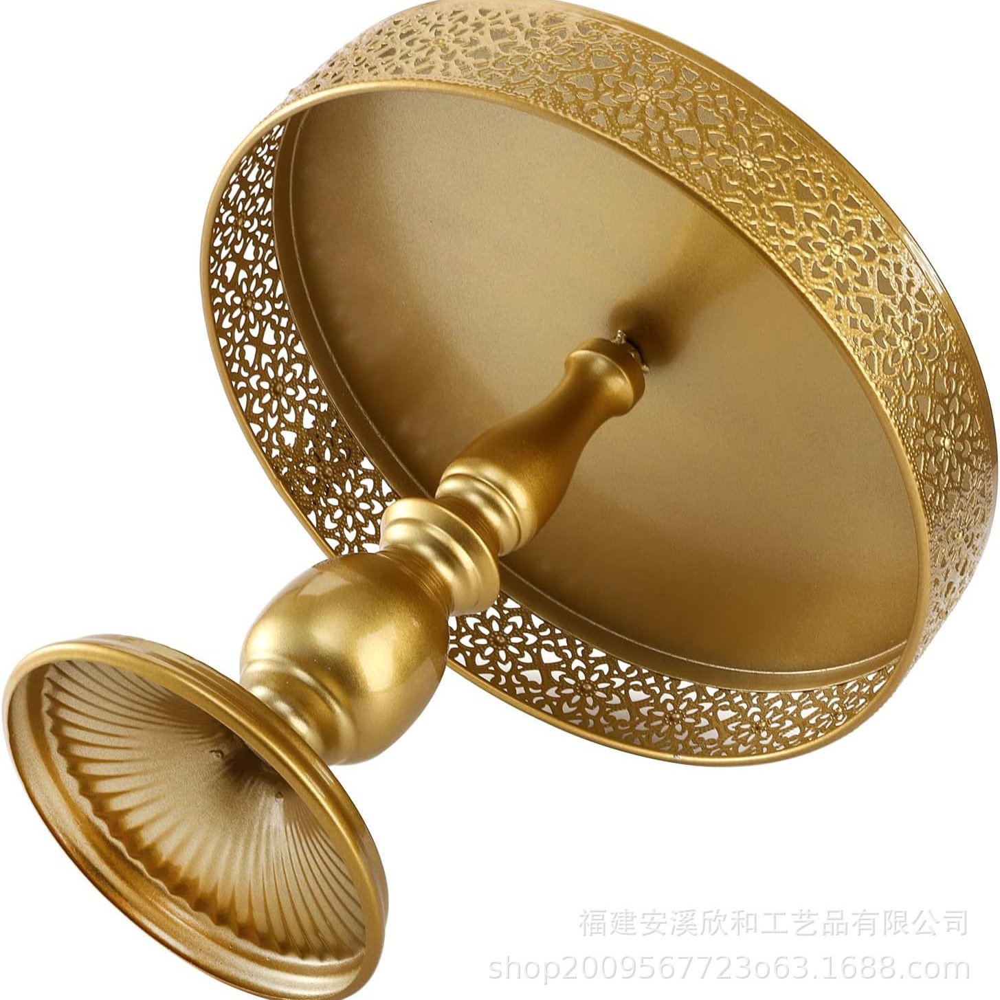 Estante de pastel de metal redondo mesa de postres decorativa estante de exhibición de postres frutas y dulces mesa de exhibición de comida fría mesa de té