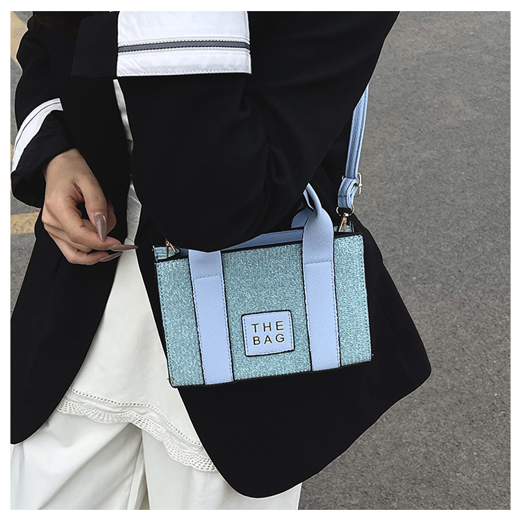 252g Weight Sewing Thread Fashion Element Zipper Closure Type Single Shoulder Strap, Double Handle Strap Type Shoulder Bag Bags Type Casual, Daily Occasion Pu Leather Material Color Block Pattern All Seasons Season Women's Gender Streetwear Style Square Shape Women's Pu Leather Color Block Streetwear Sewing Thread Square Zipper Shoulder Bag 2