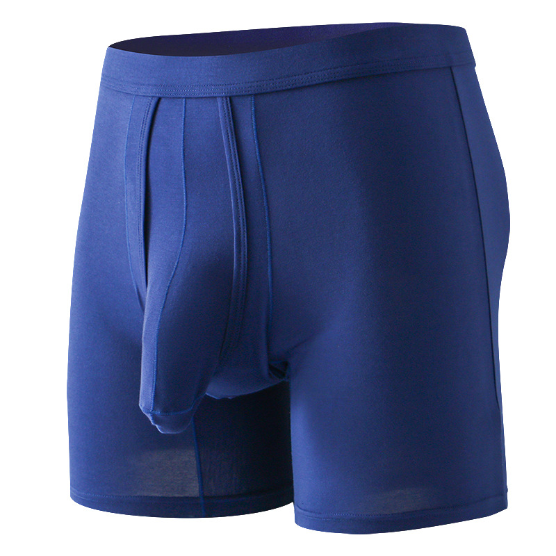 Ropa interior para hombres boxeadores separación de balas pantalones cortos deportivos de verano cómodos hombres transpirables boxeadores pantalones alargados piernas