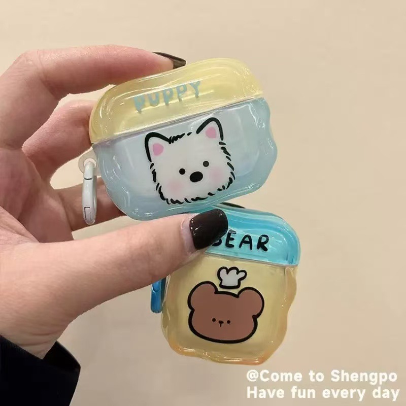 Cute gatito cachorro pingüino West High para Apple Airpods 4 generación inalámbrica Bluetooth auriculares caso pro2