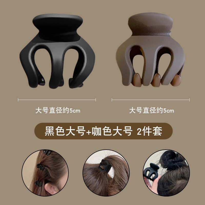 Caja de cabello de cola de caballo alta fija artefacto mágico bola cabeza agarrando clip de calabaza cabeza atrás anti-colapso pequeño tocado para mujeres