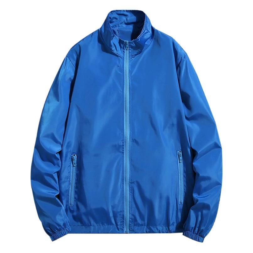 Двухслойная рекламная рубашка, ветровка, рабочая одежда, логотип по индивидуальному заказу, повседневная ветровка с воротником-стойкой на молнии, заводская одежда, рабочая одежда