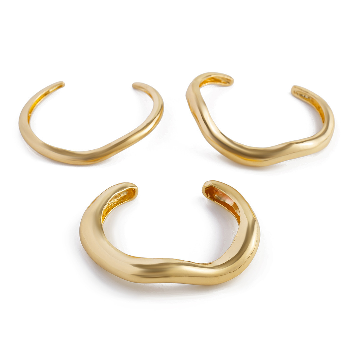 Women's Gender Elegant Geometric Alloy Plating Women's Rings Bracelets Jewelry Set