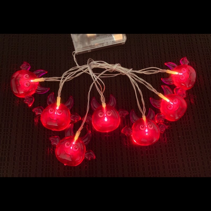 Halloween Cute Bat Plastic Party String Lights display picture 2