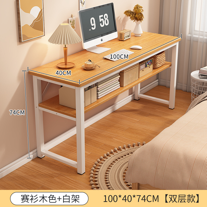 Escritorio chica dormitorio mesita de noche rectangular simple casa de alquiler escritorio blanco simple escritorio de la computadora