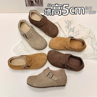 ������5CM��Ƥ��ëһ�_�Ų���ЬŮ2025�ﶬ�¿�͹�ͨ�ژ�����Ь