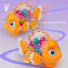 Electric Rocking Fish Toy with led Lights Melodies늄ӓu�[�~