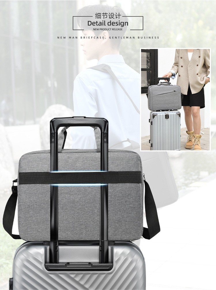 La nueva versión coreana del bolso de computadora de moda, bolso de hombro único para mujeres, mochila portátil ligera y multifuncional para hombres image 3