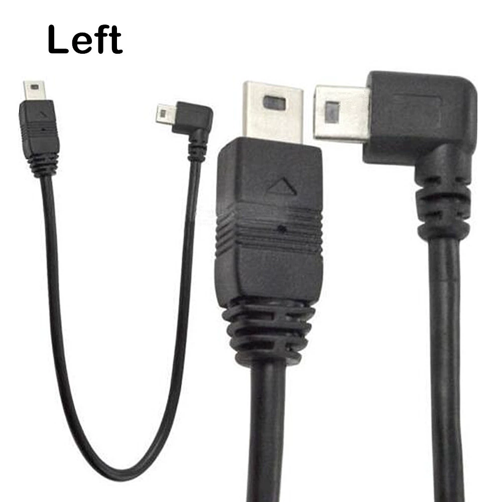 [USB-кабель 90° T-образный разъем мини 5P к мини 5P, кабель продления для цифровых фотоаппаратов]