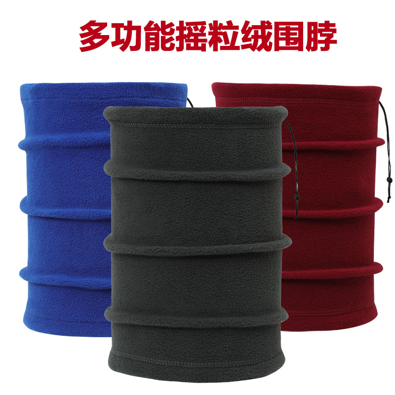 Autumn and winter outdoor polar fleece scarf multi-functional riding mask windproof cold-proof ski warm mask drawstring collar