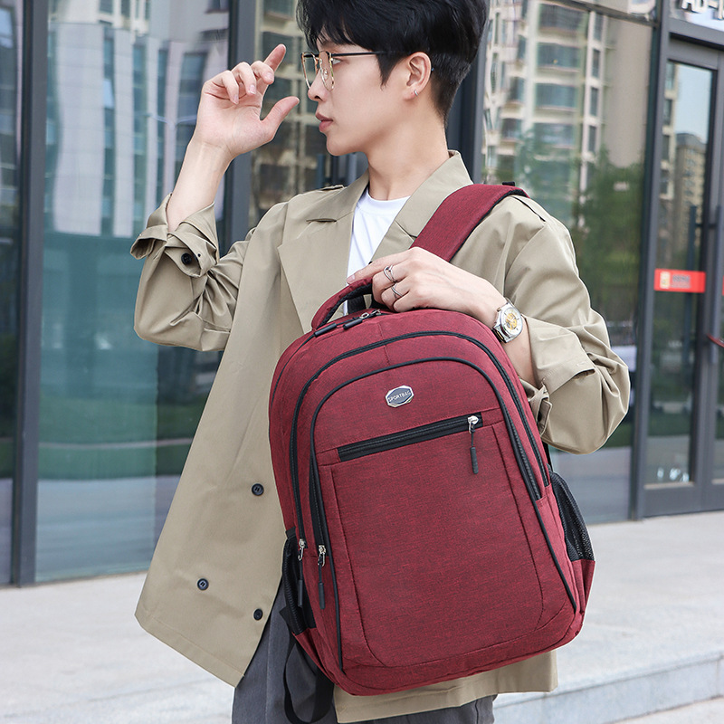 Mochila casual para hombres mochila de viaje para estudiantes tela Oxford estudiante universitario