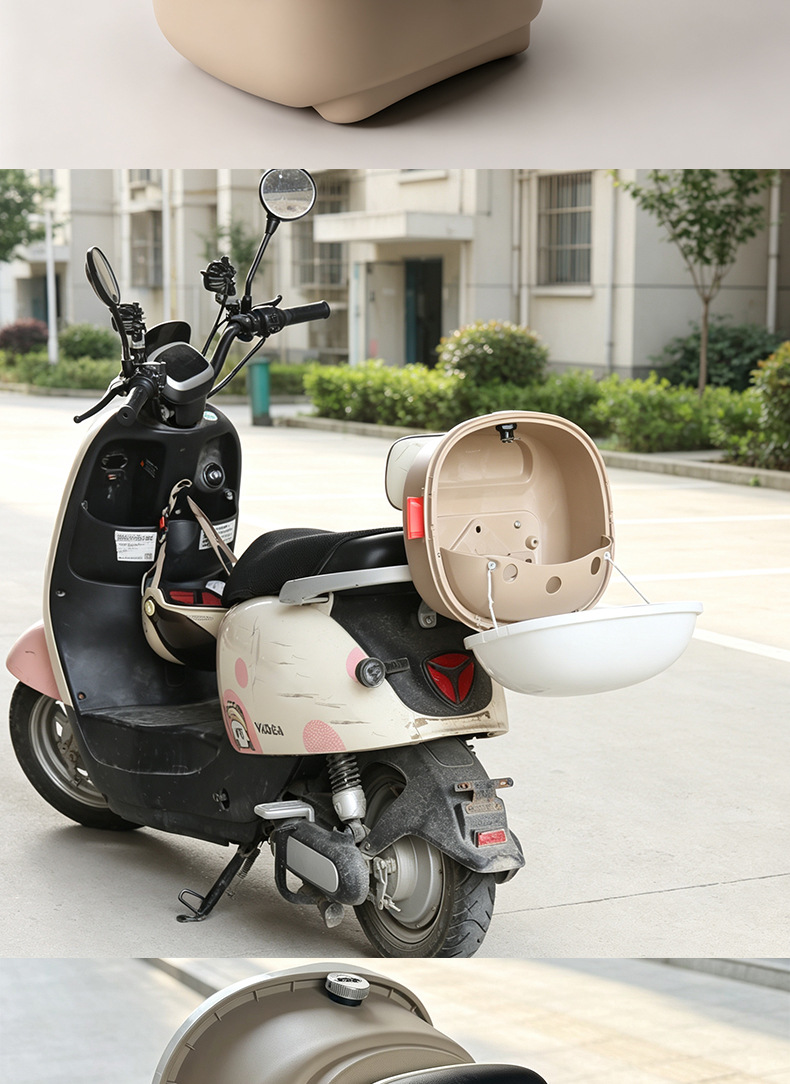 Electric vehicle trunk, suitable for Yadi and Aima, large-capacity storage box, universal rear trunk