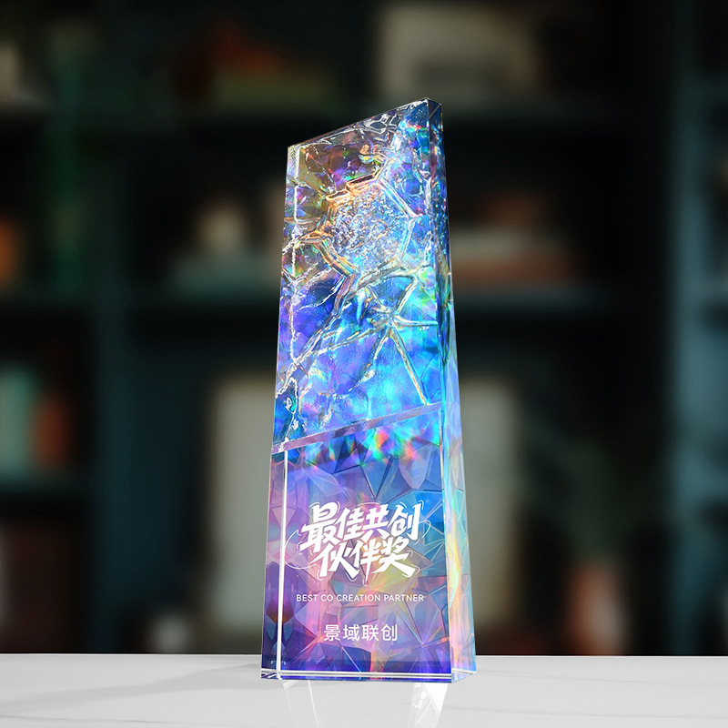 Trofeo de Cristal y Madera con Impresión a Color Grabado para Eventos Deportivos y Reunión Anual image 124