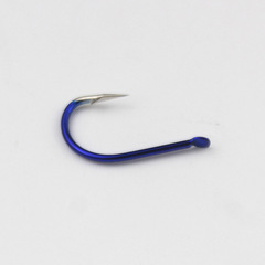 藍色鬼牙伊豆魚鈎散裝有倒刺歪嘴垂釣鈎鯽魚鯉魚鈎釣魚小配件用品
