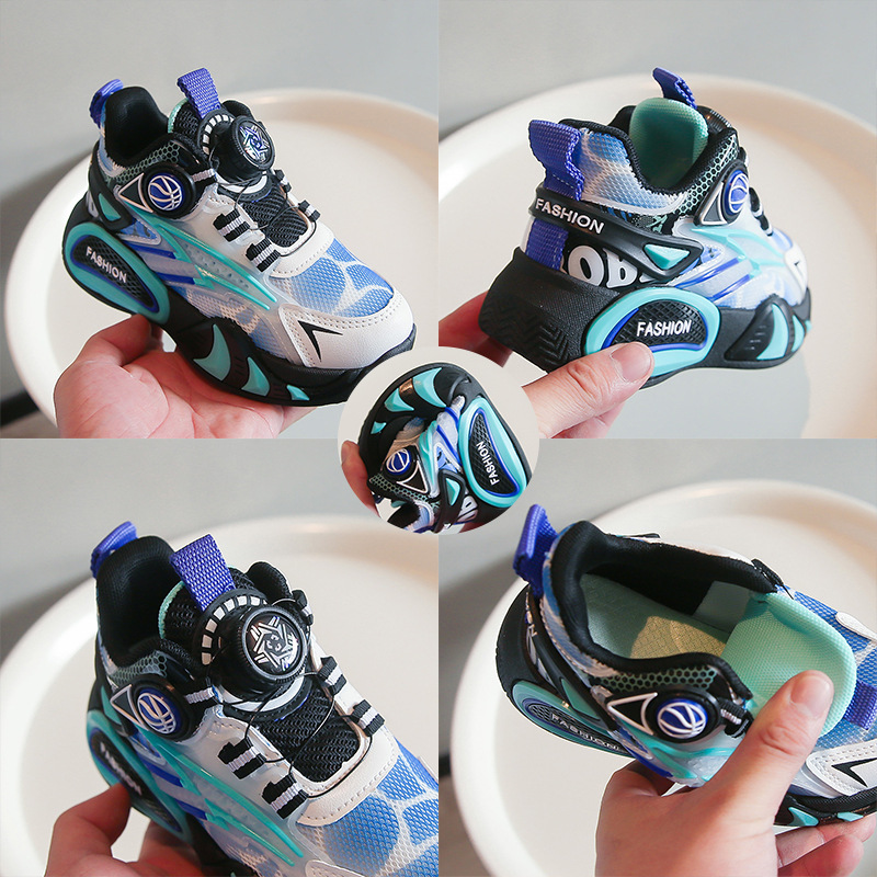 Zapatos de baloncesto para niños 2026 nuevos zapatos de primavera y otoño de malla transpirable zapatos de carreras para niños zapatos especiales para estudiantes