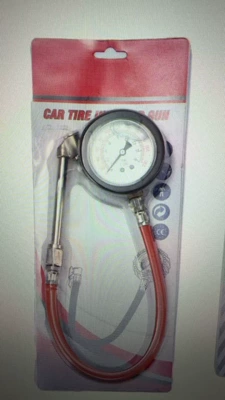 Air pressure gauge/tire pressure gauge head, electric vehicle and motorcycle - mechanical-watch-air-pump-red