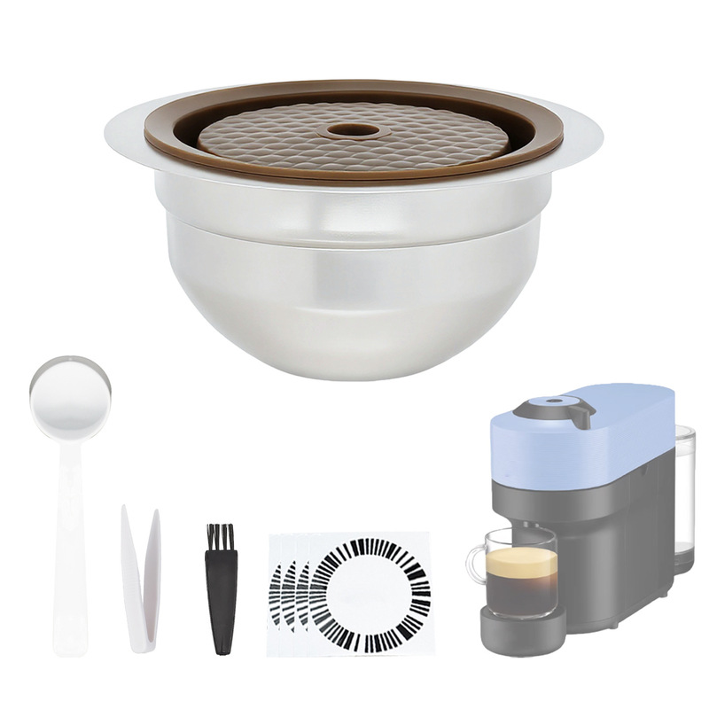 Suitable for Nestlé Nespresso Coffee Machines, Reusable Vertuo Coffee Refillable Capsule Shells Suitable for Nestlé Nespresso Coffee Machines, Reusable Vertuo Coffee Refillable Capsule Shells