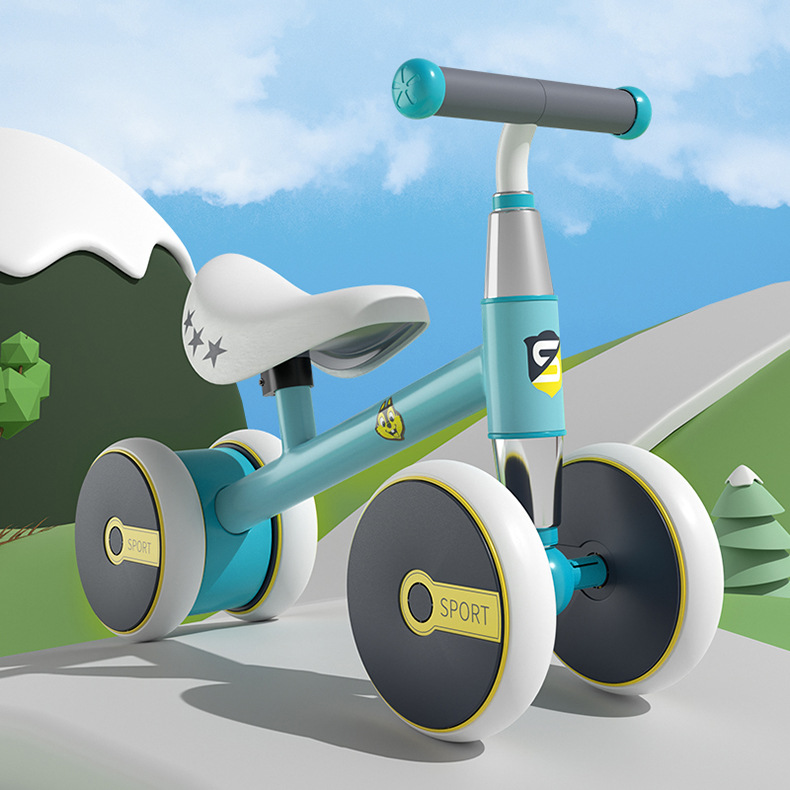 Coche de equilibrio para niños sin pedal 1-3-años de edad bebé juguete niños niño giro scooter