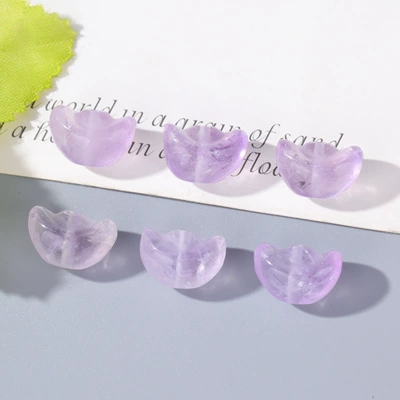 Natural Amethyst Pink Crystal: Zərgərlik ara hissələri - no-18-yuanbao